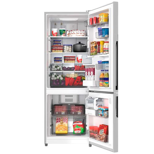 Refrigeradora bottom freezer 15PCU acero inox
