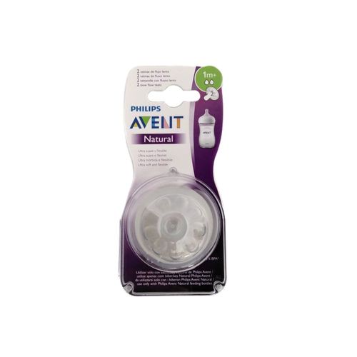 Set de 2 tetinas natural anti cólicos