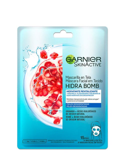 Garnier Hidra Bomb Pomegranate Mask 1 Unidad 28g