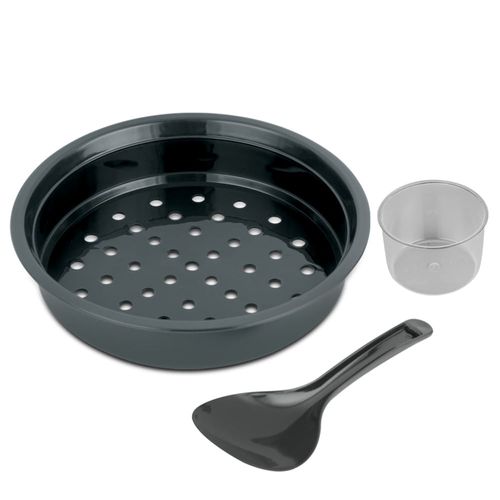 Olla arrocera automática negra de 28 tazas