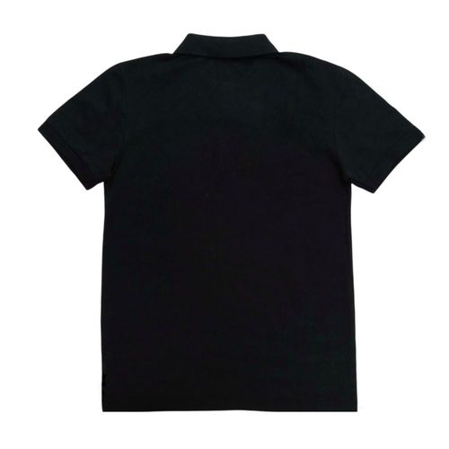 Camisa tipo Polo negro sólido
