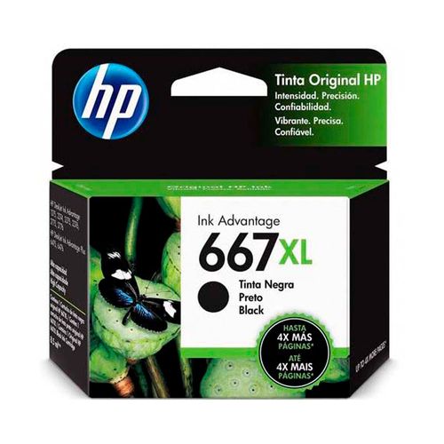 Tinta negra hp 667xl 8.5ml