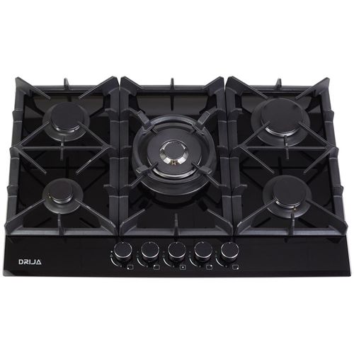 Cocina de gas vitroceramica  76cm 5quemadores italiano volt 110v/240v