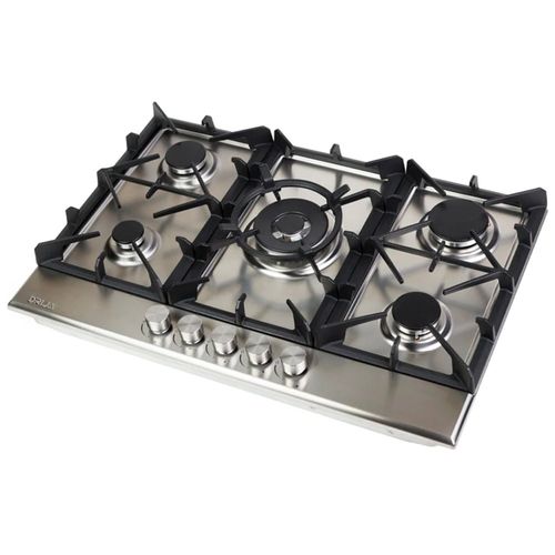 Cocina de gas  acero 76cm 5 quemadores italiano volt 110v/240v
