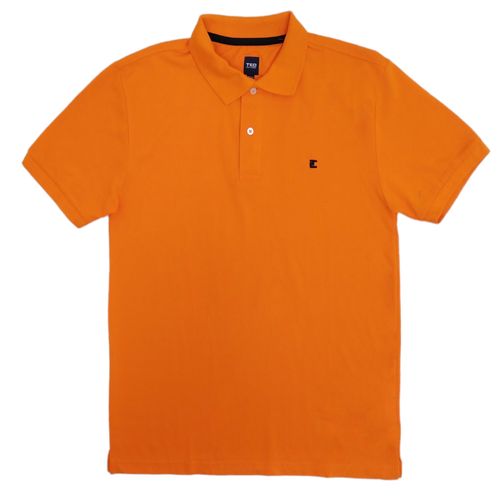 Camisa naranja tipo polo