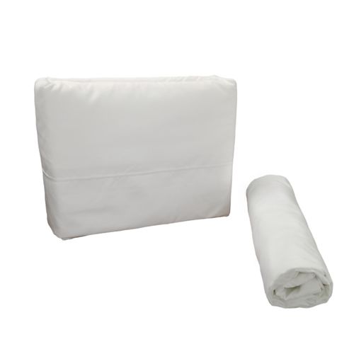 Set de sábanas 3pc blanco sólido Twin