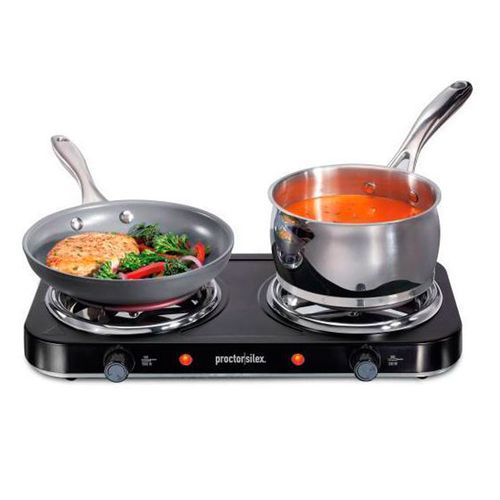Placa de cocina doble quemador 1000watt