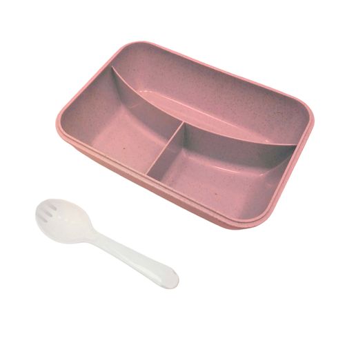 Recipiente rosa para alimentos