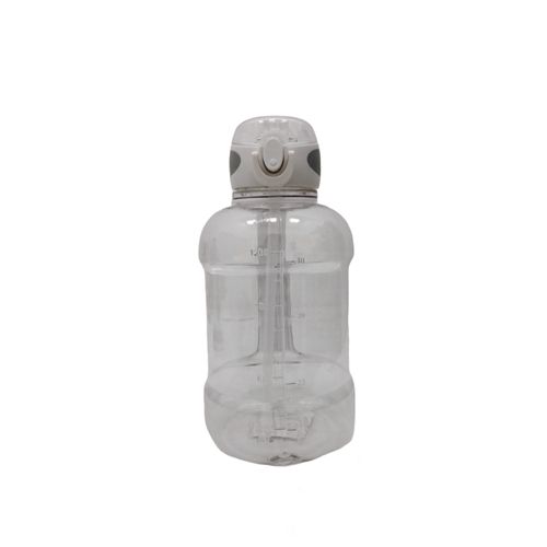Botella plástica gris