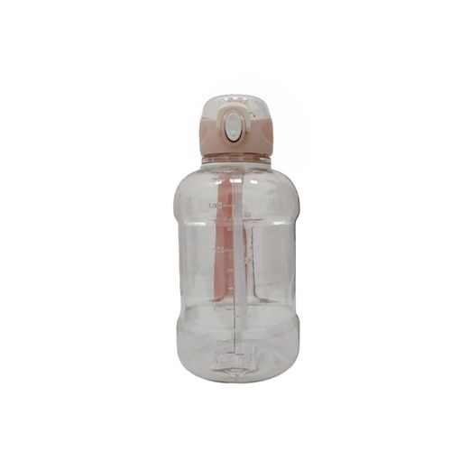 Botella plástica rosa
