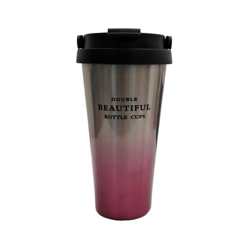 Vaso metálico rosa 500ml