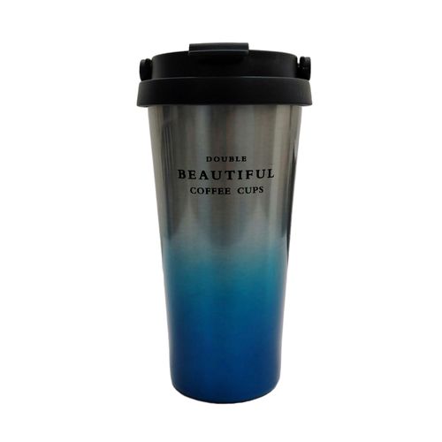 Vaso metálico azul 500ml