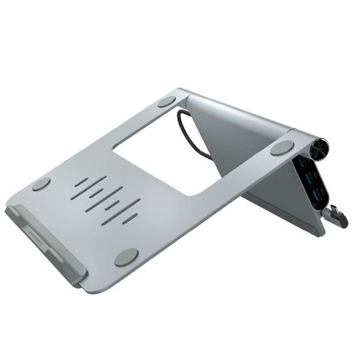 Hub tipo c 5 puertos en 1 c/stand para laptop