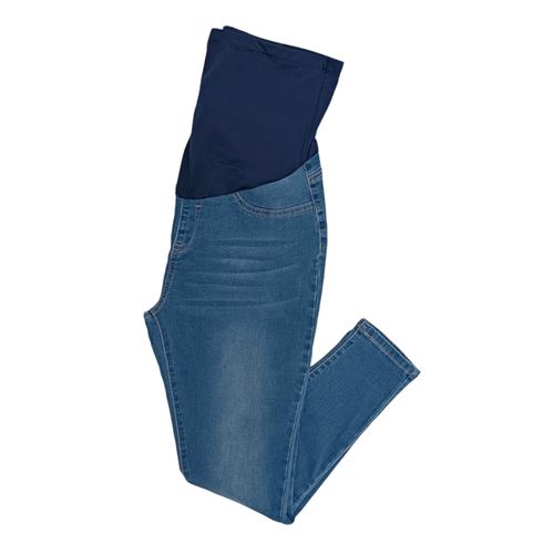 Skinny jeans de maternidad azul claro
