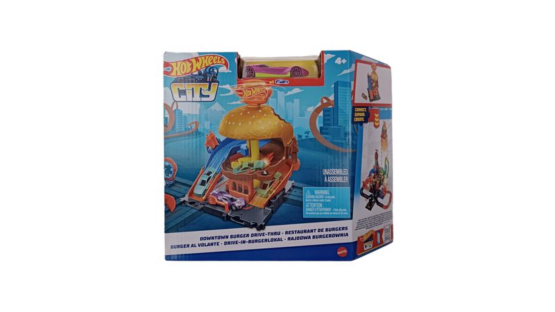 Pista de hot wheels hamburguesa hot sale