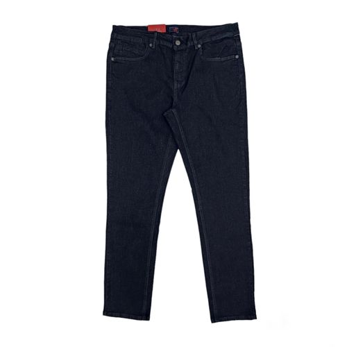 Slim fit jeans negro sólido