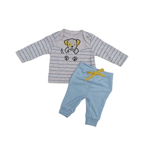 Conjunto rayado bicolor