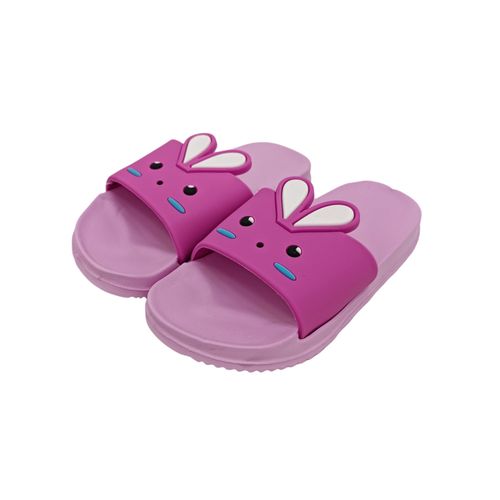 Sandalias slip on de conejo rosas