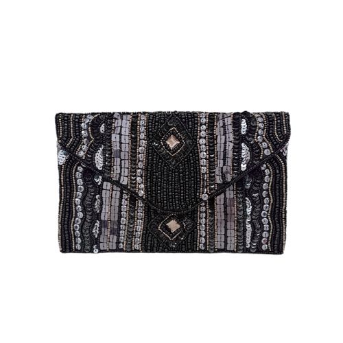 Cartera clutch bicolor