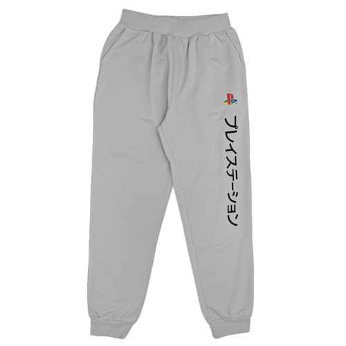 Jogger estampado gris claro