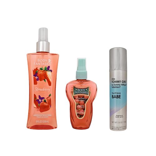 Duo Strawberry Body Mist 236ml + Mini Body Mist 100ml + Spray 73ml