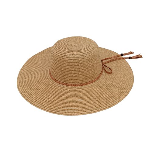 Sombrero sólido beige
