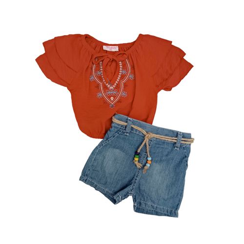 Conjunto rojo con short