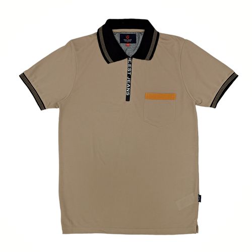 Camisa Polo café sólido