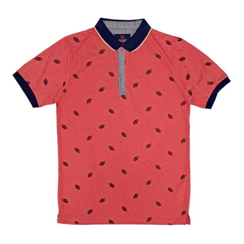 Camisa Polo rosa sólido