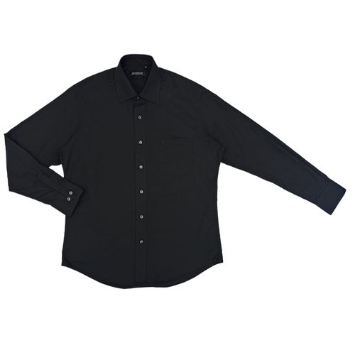 Camisa formal negro sólido