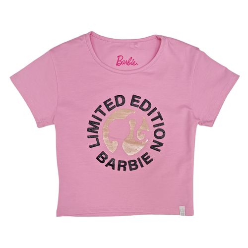 Camiseta estampada rosa