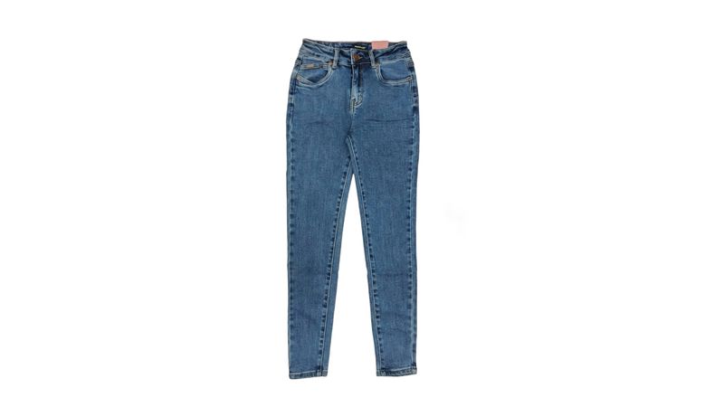 ELFSACK azul sólido alto cintura lavada Casual Denim Jeans Mujer 2020 ELF  verano puro rasgado coreano Ladies Daily Skinny Pantalones