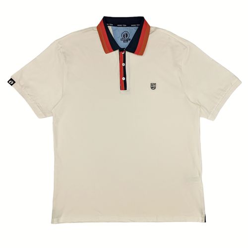 Camisa ivory tipo polo talla grande