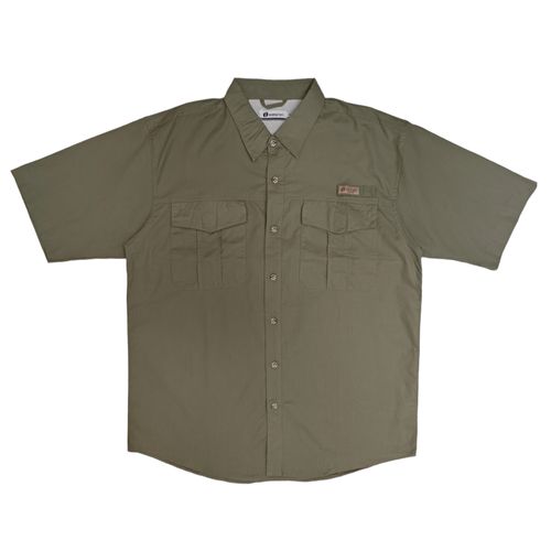 Camisa talla grande verde olivo