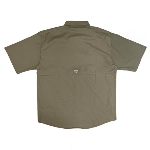 Camisa talla grande verde olivo