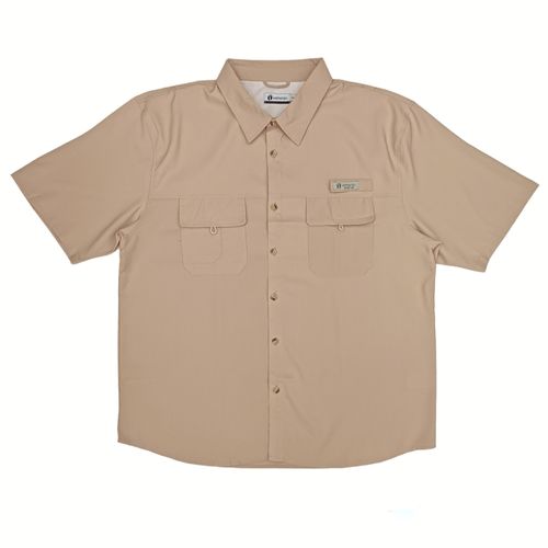 Camisa talla grande sólida beige