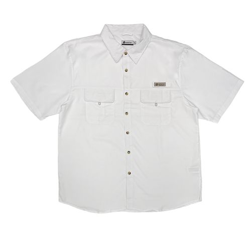 Camisa talla grande sólida blanca