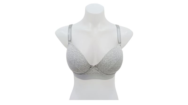 BRASIER EN ELASTANO COPA B GRIS