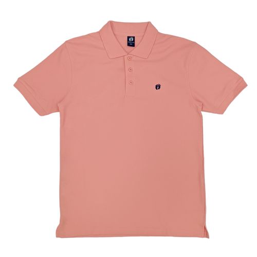 Camisa tipo polo rosa