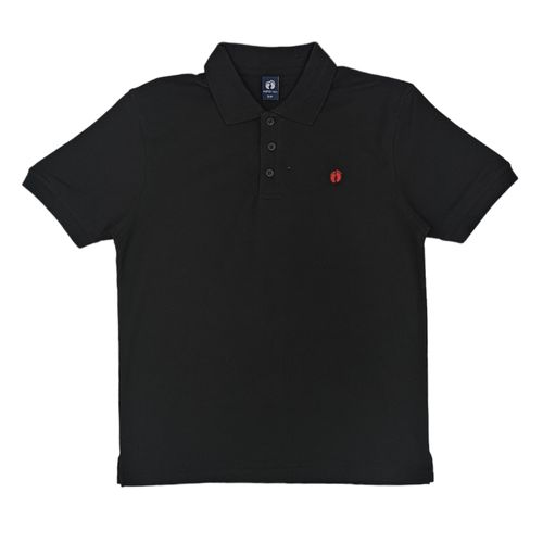 Camisa tipo polo negra