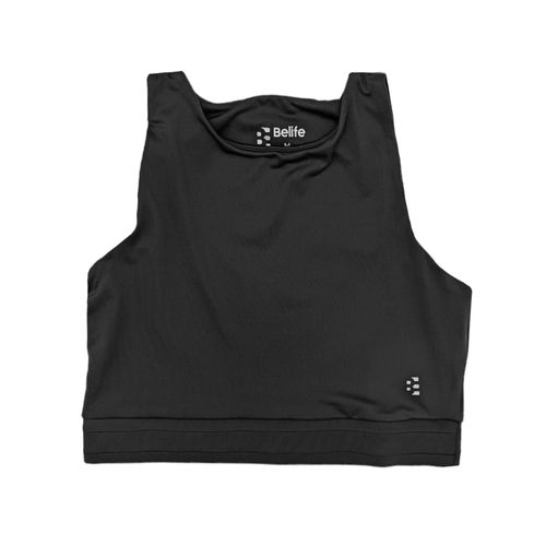 Crop top deportivo negro