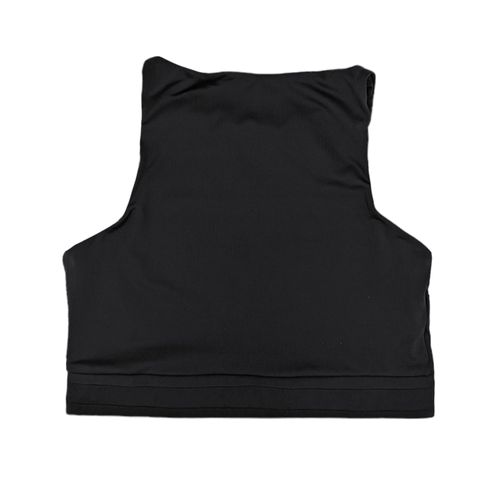 Crop top deportivo negro