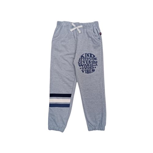 Jogger celeste estampado