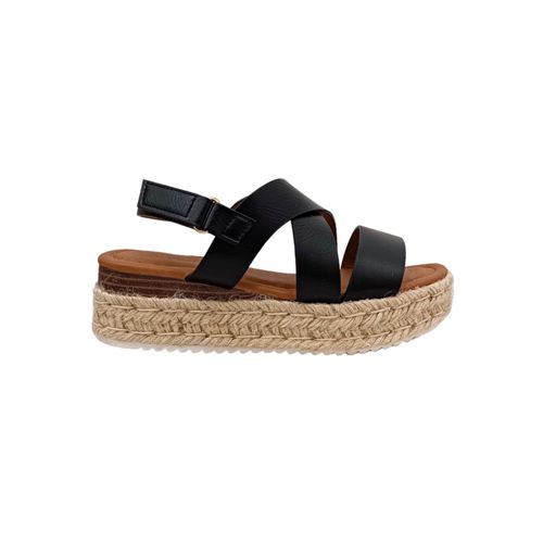 Sandalias negras con plataforma