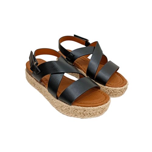 Sandalias negras con plataforma