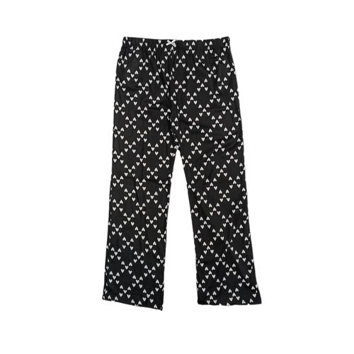 Pantalón de pijama negro corazones