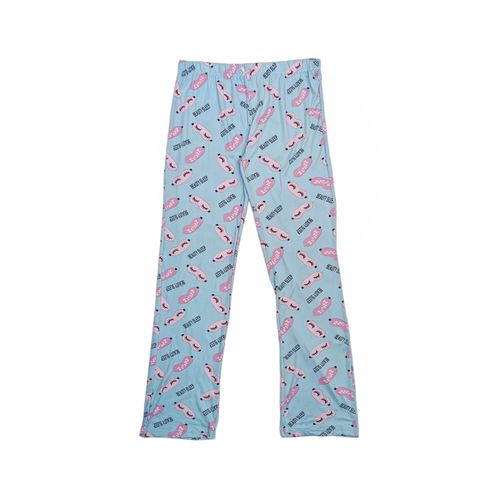 Pantalón de pijama celeste estampado