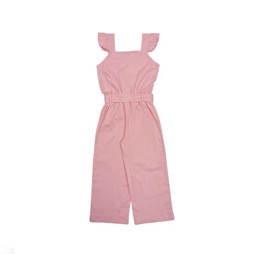 Jumpsuit sólido rosa pastel