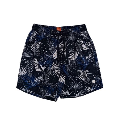 Short negro estampado