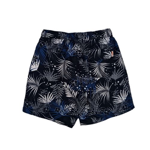 Short negro estampado